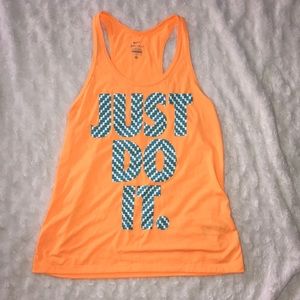 Nike dri fit screen print tank